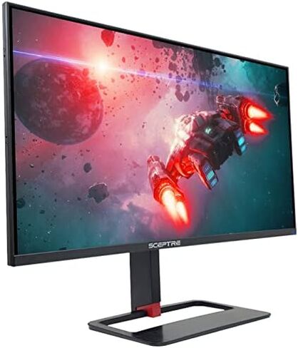 Sceptre 27-inch IPS 2K Gaming Monitor QHD 2560 x 1440p HDR400 up to 165Hz 1ms AMD FreeSync Premium DisplayPort HDMI 100% sRGB, Build-in Speakers Machine Black (E275B-QPD168) in Saudi Arabia