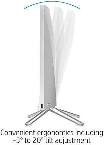 HP 24-inch All-in-One Touchscreen Desktop Computer, AMD Ryzen 5 4500U Processor, 12 GB RAM, 512 GB SSD, Windows 10 Home (24-dp0160, Silver) in Kuwait