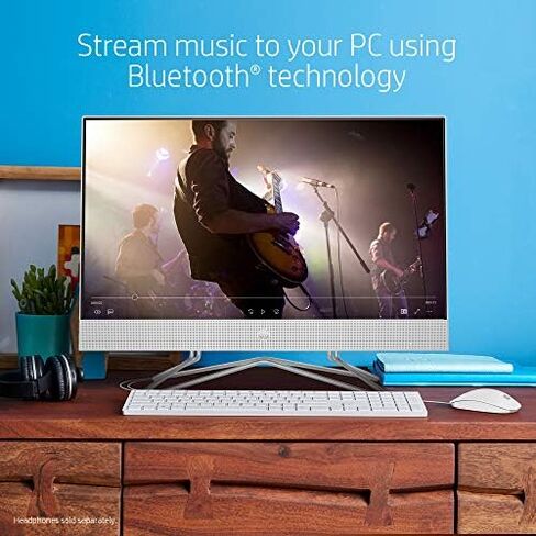 HP 24-inch All-in-One Touchscreen Desktop Computer, AMD Ryzen 5 4500U Processor, 12 GB RAM, 512 GB SSD, Windows 10 Home (24-dp0160, Silver) in Kuwait