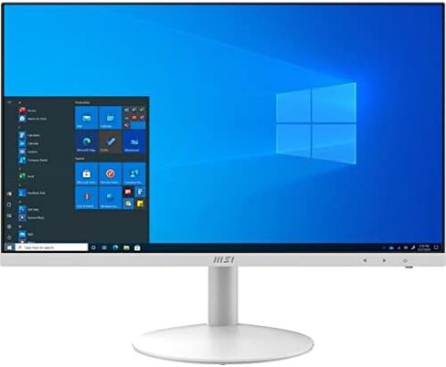 ام اس اي برو AP241 AIO Desktop top, 23 انش FHD IPS-Grade LED , Intel Pentium Gold G6405, 4GB Memory, 120GB SSD, واي فاي 5, BT 5.1, ابيض, Windows 10 PRO (11M-010US) in Kuwait