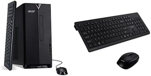 كمبيوتر مكتبي آيسر أسباير TC-1660-UA19 | الجيل العاشر كور i5-10400 | 12 جيجا DDR4 | 512 جيجابايت إم.2 إس إس دي | 8X دي في دي | إنتل واي فاي 6 | نظام التشغيل Windows 11 Home مزود بلوحة مفاتيح لاسلكية كاملة الحجم من Acer وحزمة ماوس لاسلكية in Kuwait