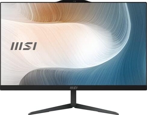 MSI Modern AM242 AIO Desktop, 23.8" FHD IPS-Grade LED, Intel i3-1115G4, 8GB Memory, 256GB SSD, WiFi 6, BT 5.1, Black, Windows 11 Home (11M-891US) in Saudi Arabia