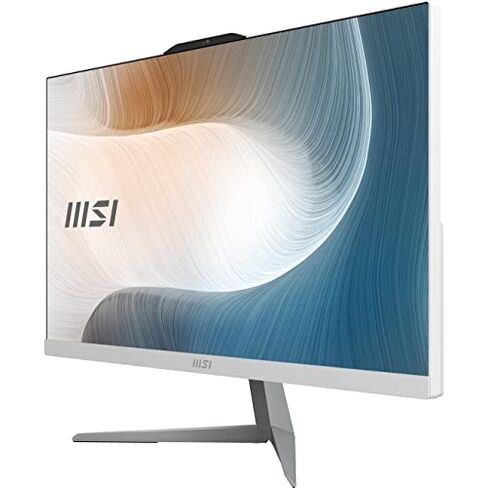 MSI Modern AM242 AIO Desktop, 23.8" FHD IPS-Grade LED, Intel i3-1115G4, 8GB Memory, 256GB SSD, WiFi 6, BT 5.1, White, Windows 11 Home (11M-892US) in Saudi Arabia