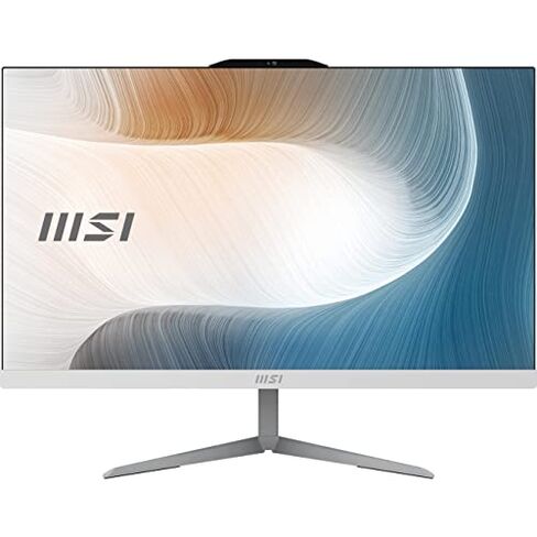 MSI Modern AM242 AIO Desktop, 23.8" FHD IPS-Grade LED, Intel i3-1115G4, 8GB Memory, 256GB SSD, WiFi 6, BT 5.1, White, Windows 11 Home (11M-892US) in Saudi Arabia
