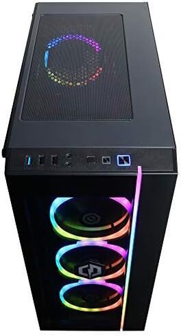 CYBERRPOWERPC Gamer Xtreme VR Gaming PC, Intel Core i5-11600KF 3.9GHz, GeForce RTX 3060 12GB, 16GB DDR4, 500GB PCI-E NVMe SSD, 1TB HDD, WiFi Ready & Win 11 Home (GXiVR8480A11), Black in Saudi Arabia
