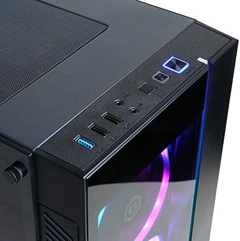 CYBERRPOWERPC Gamer Xtreme VR Gaming PC, Intel Core i5-11600KF 3.9GHz, GeForce RTX 3060 12GB, 16GB DDR4, 500GB PCI-E NVMe SSD, 1TB HDD, WiFi Ready & Win 11 Home (GXiVR8480A11), Black in Saudi Arabia