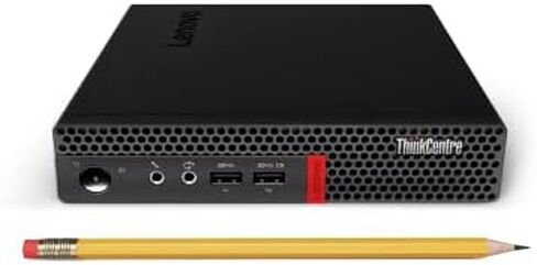 Lenovo ThinkCentre M625Q Thin Client Desktop Computer, AMD A9-9420e Processor, 4 GB DDR4 SDRAM, 128 GB SSD, ‎AMD Radeon R5 Graphics, Windows 10 Pro, 10TF002WUS, Black in Saudi Arabia