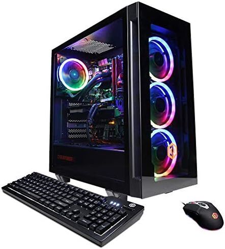 كمبيوتر CYBERPOWERPC Gamer Xtreme VR للألعاب، Intel Core i7-12700KF 3.6 جيجا هرتز، GeForce RTX 3070 Ti 8 جيجا، 16 جيجا DDR4، 500 جيجا NVMe PCIe SSD، 2 تيرابايت HDD، واي فاي وويندوز 11 هوم (GXiVR8080A27)، أسود in Kuwait
