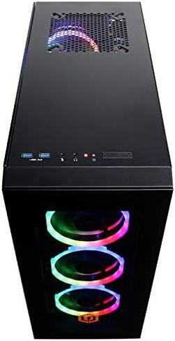 كمبيوتر CYBERPOWERPC Gamer Xtreme VR للألعاب، Intel Core i7-12700KF 3.6 جيجا هرتز، GeForce RTX 3070 Ti 8 جيجا، 16 جيجا DDR4، 500 جيجا NVMe PCIe SSD، 2 تيرابايت HDD، واي فاي وويندوز 11 هوم (GXiVR8080A27)، أسود in Kuwait