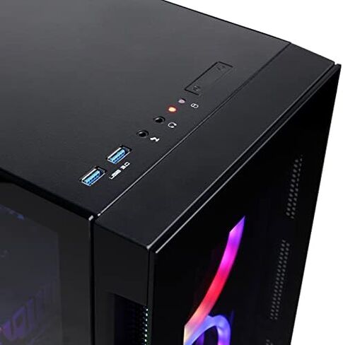 كمبيوتر CYBERPOWERPC Gamer Xtreme VR للألعاب، Intel Core i7-12700KF 3.6 جيجا هرتز، GeForce RTX 3070 Ti 8 جيجا، 16 جيجا DDR4، 500 جيجا NVMe PCIe SSD، 2 تيرابايت HDD، واي فاي وويندوز 11 هوم (GXiVR8080A27)، أسود in Kuwait