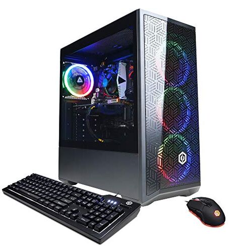 CYBERRPOWERPC Gamer Xtreme VR Gaming PC, Intel Core i5-11400F 2.6GHz, GeForce RTX 3050 8GB, 8GB DDR4, 500GB PCI-E NVMe SSD, WiFi Ready & Win 10 Home (GXiVR8060A12), Black in Saudi Arabia