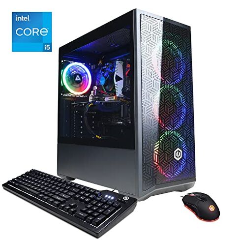 CYBERRPOWERPC Gamer Xtreme VR Gaming PC, Intel Core i5-11400F 2.6GHz, GeForce RTX 3050 8GB, 8GB DDR4, 500GB PCI-E NVMe SSD, WiFi Ready & Win 10 Home (GXiVR8060A12), Black in Saudi Arabia