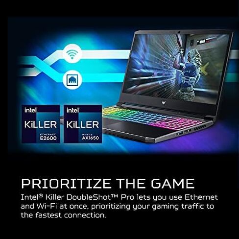 Acer Predator Helios 300 PH315-54-760S Gaming Laptop | Intel i7-11800H | NVIDIA GeForce RTX 3060 Laptop GPU | 15.6" Full HD 144Hz 3ms IPS Display | 16GB DDR4 | 512GB SSD | Killer WiFi 6 | RGB Keyboard in Saudi Arabia