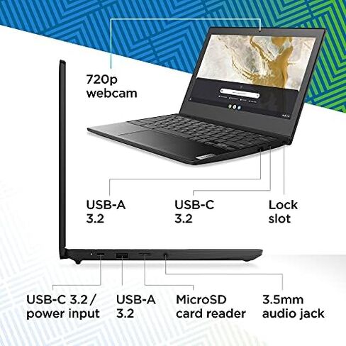 Lenovo IdeaPad 3 11 Chromebook Laptop, 11.6" HD Display, Intel Celeron N4020, 4GB RAM, 64GB Storage, Intel UHD Graphics 600, Chrome OS in Saudi Arabia