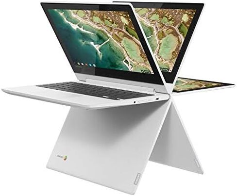 Lenovo Chromebook C330 2-in-1 Convertible Laptop, 11.6" HD Display, MediaTek MT8173C, 4GB RAM, 64GB Storage, Chrome OS, Blizzard White in Saudi Arabia