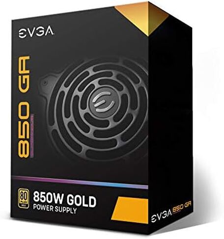 EVGA SuperNOVA 850 Ga, 80 Plus Gold 850W, Fully Modular, ECO Mode with Dbb Fan, 10 Year Warranty, Compact 150mm Size, Power Supply 220-GA-0850-X1 in Saudi Arabia