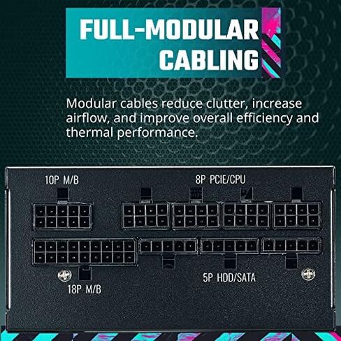 وحدة تبريد ماستر V850 SFX ذهبية كاملة، 850 وات، 80+ كفاءة ذهب، تتضمن دعامة ATX، مروحة FFDB هادئة، عامل شكل SFX، ضمان لمدة 10 سنوات in Kuwait
