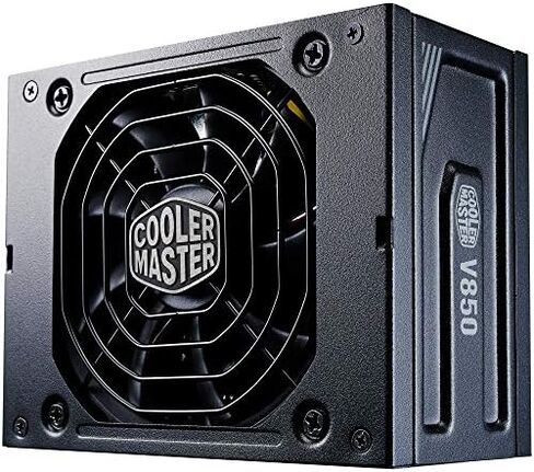 وحدة تبريد ماستر V850 SFX ذهبية كاملة، 850 وات، 80+ كفاءة ذهب، تتضمن دعامة ATX، مروحة FFDB هادئة، عامل شكل SFX، ضمان لمدة 10 سنوات in Kuwait