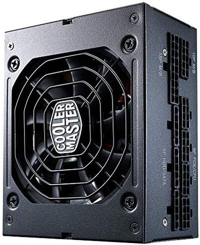 وحدة تبريد ماستر V850 SFX ذهبية كاملة، 850 وات، 80+ كفاءة ذهب، تتضمن دعامة ATX، مروحة FFDB هادئة، عامل شكل SFX، ضمان لمدة 10 سنوات in Kuwait