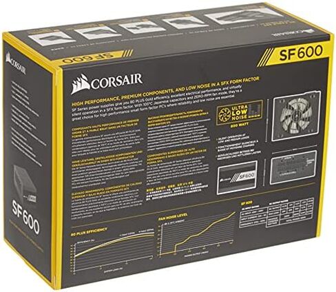 Corsair SF Series, SF600, 600 Watt, Fully Modular Power Supply, 80+ Gold Certified in Saudi Arabia