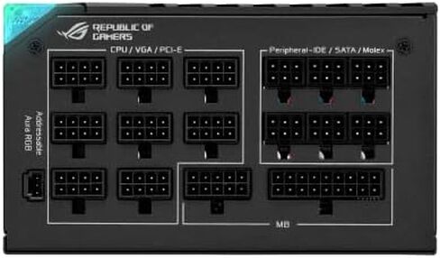 ASUS ROG Thor 1000W Platinum II Fully Modular Power Supply (1000 Watt, 80+ Platinum, Lambda A++ Certified, ROG Heatsinks, 135mm PWM Fan, 0dB Mode, OLED Panel, Sleeved Cables, Aura Sync) in Saudi Arabia