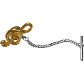 Kiola Designs Gold Toned Music Musical Treble Note Tie Tack in Saudi Arabia