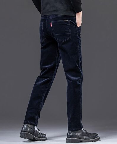 utcoco Men's Cotton Slim Fit Corduroy Pant Straight-Leg Fleece Lined Corduroy Pant for Men in Saudi Arabia