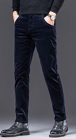 utcoco Men's Cotton Slim Fit Corduroy Pant Straight-Leg Fleece Lined Corduroy Pant for Men in Saudi Arabia
