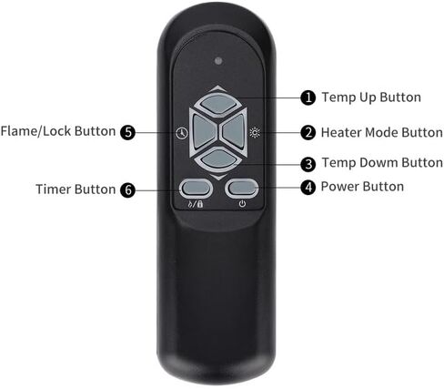 HCDZ Replacement Remote Control for Lifesmart LS-LCHT1142US XXHT1153US HT1153 HT1188 LS-HT1188 HT1071 HT1269UV Infrared Quartz Electric Portable Space Heaters in Saudi Arabia
