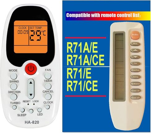 Replacement Misakae Window Wall Mounted Portable Air Conditioner Remote Control Compatible for Remote Control Model Number R71a/e R71/e R71a/ce R71/ce in Saudi Arabia