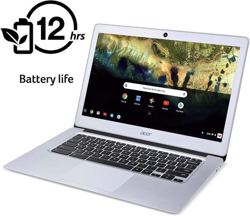 Acer Chromebook 14, Aluminum, 14-inch Full HD, Intel Celeron N3160, 4GB LPDDR3, 32GB, Chrome, CB3-431-C5FM in Saudi Arabia