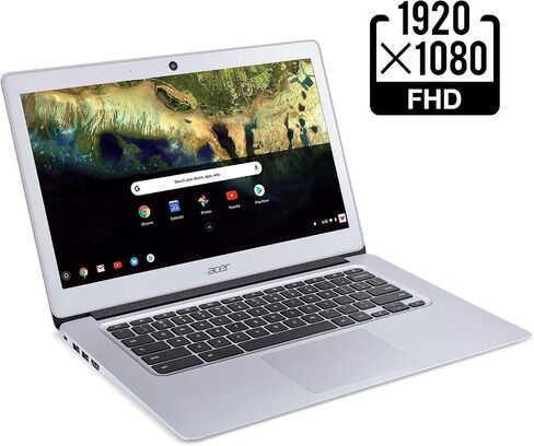 Acer Chromebook 14, Aluminum, 14-inch Full HD, Intel Celeron N3160, 4GB LPDDR3, 32GB, Chrome, CB3-431-C5FM in Saudi Arabia