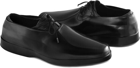 ArcticRubber™ Mens Rubber overshoe Waterproof Galoshes for Dress shoes (Black)(Small) in Saudi Arabia