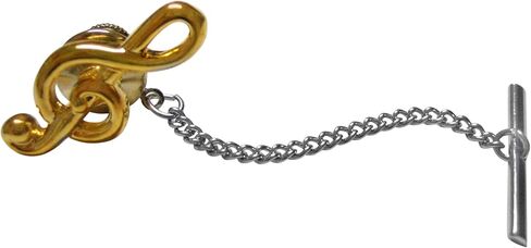 Kiola Designs Gold Toned Music Musical Treble Note Tie Tack in Saudi Arabia