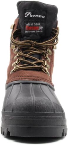 Parrazo Men's Water Resistance Snow and Hiking Heavy Duty Laced-up Winter Duck Boots in Saudi Arabia
