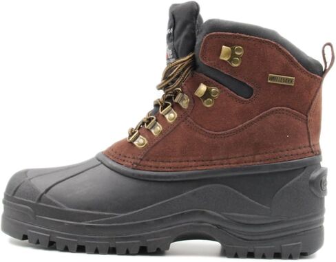 Parrazo Men's Water Resistance Snow and Hiking Heavy Duty Laced-up Winter Duck Boots in Saudi Arabia