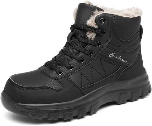 Men's Snow Boots Outdoor Athletic Hiking Boots Waterproof High Top Snow Sports Warm Shoes in Saudi Arabia