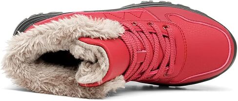 Men's Snow Boots Outdoor Athletic Hiking Boots Waterproof High Top Snow Sports Warm Shoes in Kuwait