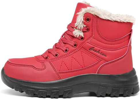 Men's Snow Boots Outdoor Athletic Hiking Boots Waterproof High Top Snow Sports Warm Shoes in Kuwait