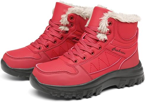 Men's Snow Boots Outdoor Athletic Hiking Boots Waterproof High Top Snow Sports Warm Shoes in Kuwait