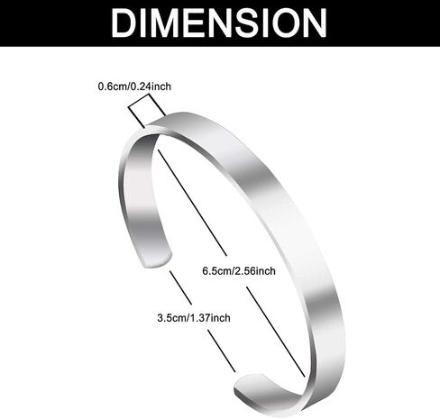 Enni of York Inspirational Cuff Bracelet Bangle Keep Going Motivational Mantra Quote Stainless Steel Engraved Best Friend Sister Gift for Women Teen Girls with Hidden Message in Kuwait