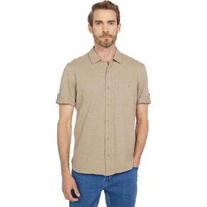 PAIGE Men's Brayden Short Sleeve Shirt with Roll Tab in Kuwait