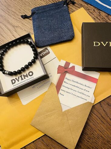 Personalized Engraved Mens Black onyx Stone Bracelet with Names -Black Matte Onyx Kids Names Bracelet - Family Name Bracelet Anniversary, Birthday Gift in Saudi Arabia