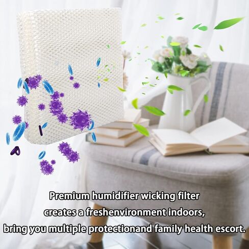 HIFROM 2Pack Replacement Humidifier Wick Filters Water Panel Filter Compatible with Trane HUMD200 HUMD200A HUMD200T HUMD200ABA00B AHUMD200A THUMD200 Whole House Humidifiers in Saudi Arabia
