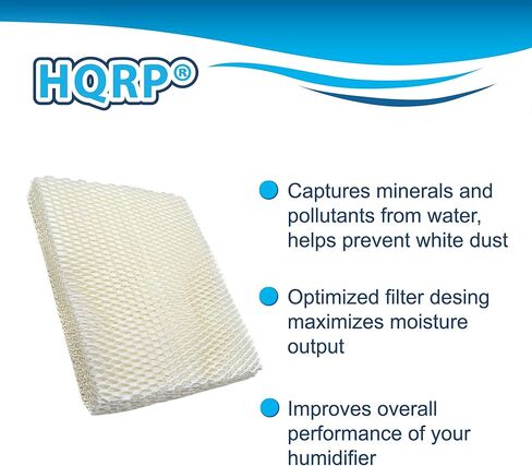 HQRP 4-Pack Wick Filter Compatible with Vornado EVAP40 Vortex, EVAP3 Vortex Humidifier, MD1-0002 Replacement in Saudi Arabia