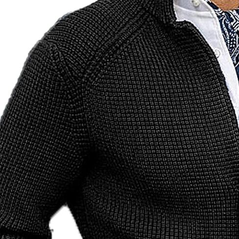 Sweater Jacket Men's Commute Jacket-Casual Autumn Windproof Jacket Thicken Winter Stand Collar Trench Coat Sweatshirt in Saudi Arabia
