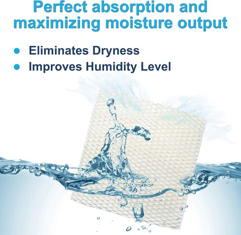 HQRP Humidifier Wick Filter (6-Pack) Compatible with Emerson MoistAIR 1205, 1211, 2412, HD500, HD6200, HD7002, HD7005, HD70020, HD70021, HD70050 Humidifier in Saudi Arabia
