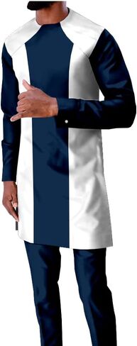 African Traditional Clothing for Men Tracksuit Long Sleeve Shirts and Ankara Pants Dashiki Outfits Crop Top Wax Attire in Saudi Arabia