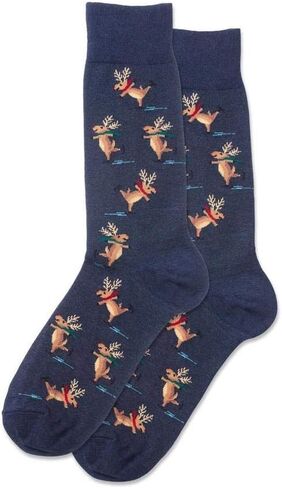 Hotsox Skating Reindeer Socks 1 Pair in Saudi Arabia