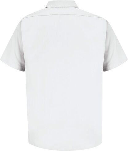 Red Kap Men's Specialized PocketleShort Sleeve Polyester Work Shirt, White, Short Sleeve 3X-Large in Saudi Arabia
